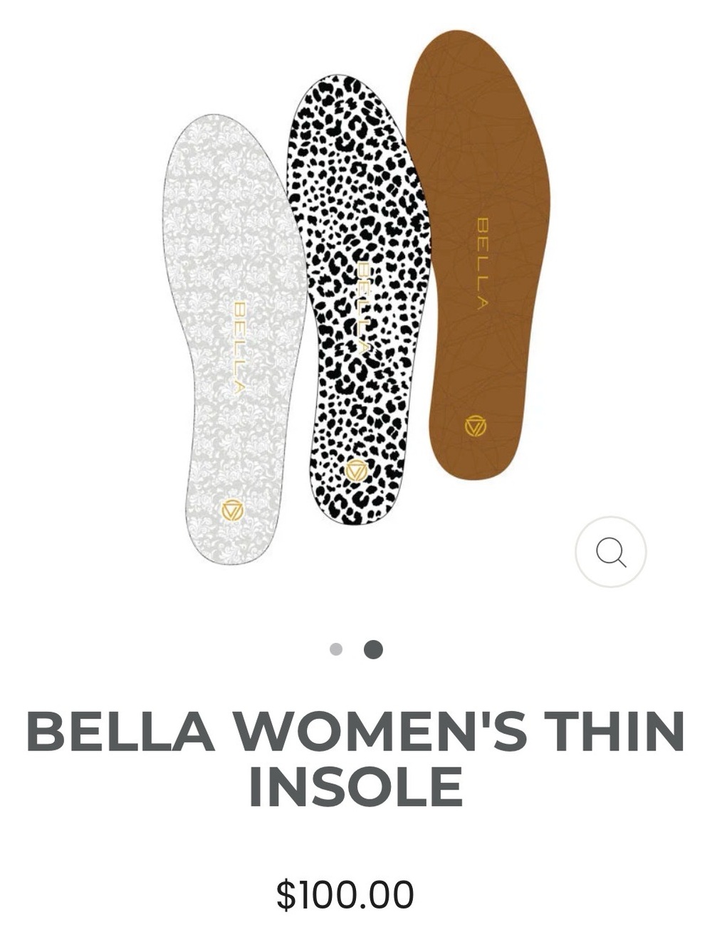 Voxxlife Bella Thin Insoles for Women 3 pack .